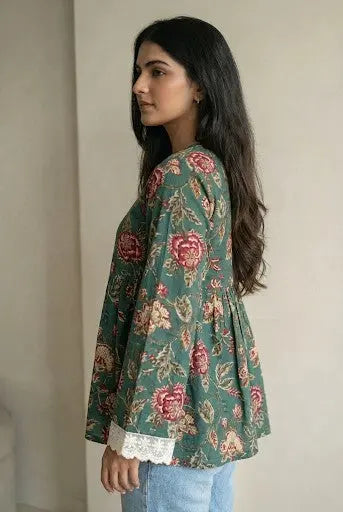 Vinni Peplum Style Short Kurti - kalyanja